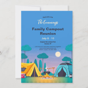 Family Reunion Camping Invitation