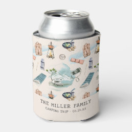 Family Reunion Camping Road Trip Personalized Can  Can Cooler