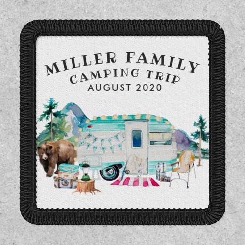 Family Reunion Camping Road Trip Personalized Patch