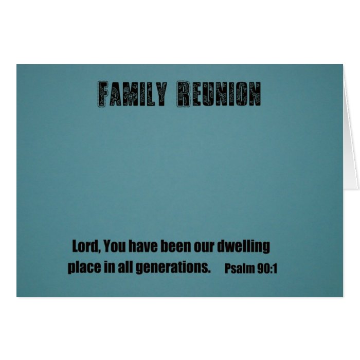 Family Reunion Cards