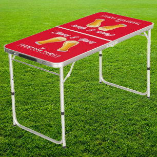 Family Reunion Champions Red Tailgate Beer Pong Table