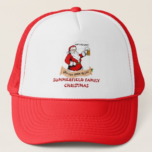 Family Reunion Christmas Funny Matching Dad Trucker Hat