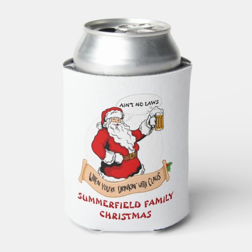 Family Reunion Christmas Funny Matching Holiday Can Cooler