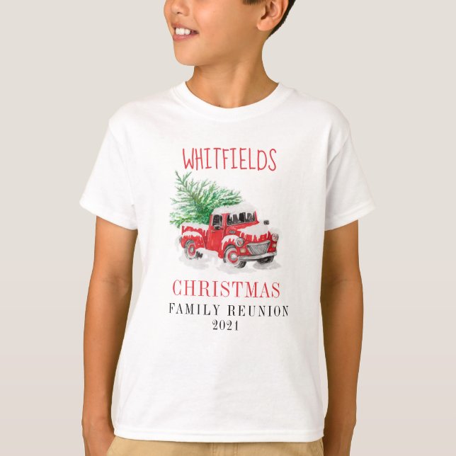 Family Reunion Christmas Personalized Matching T-Shirt (Front)
