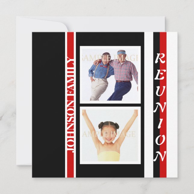 Family reunion "class of" party invitation (Front)