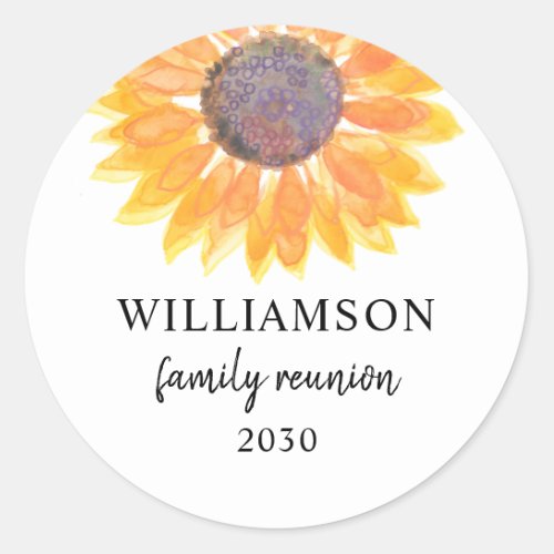 Family Reunion Classic Round Sticker