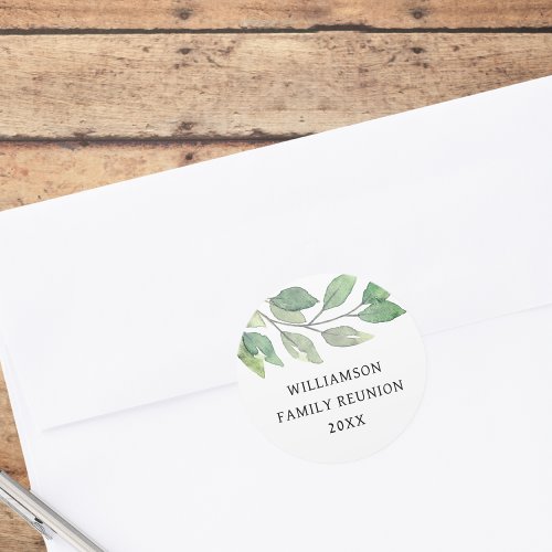 Family Reunion Classic Round Sticker