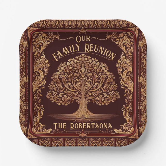 Family Reunion Collection Paper Plates (Front)