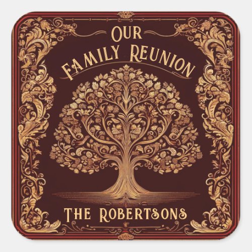 Family Reunion Collection Square Sticker