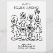 Family Reunion Coloring page souvenir (Front)