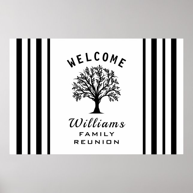 Family Reunion Cool Tree Summer Vacation Road Trip Poster (Front)