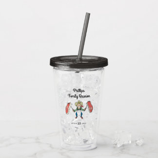 Family Reunion Cowboy Big Steaks Acrylic Tumbler