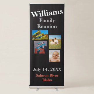 Family Reunion Create Your Own Retractable Banner