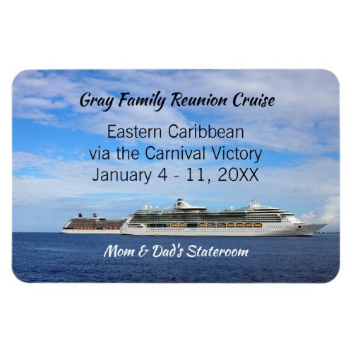 Family Reunion Cruise Ship Cabin Door ID Marker Magnet