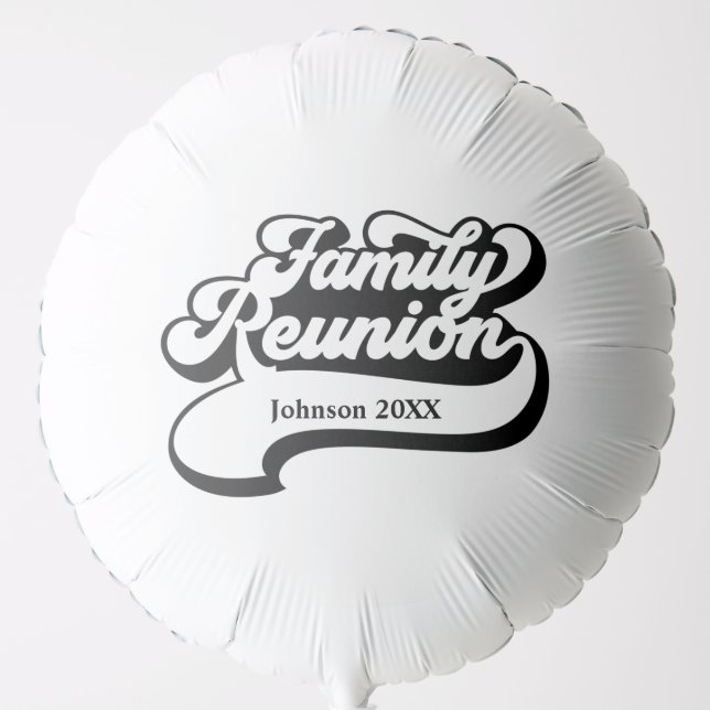 Family Reunion Custom Balloon (Front)
