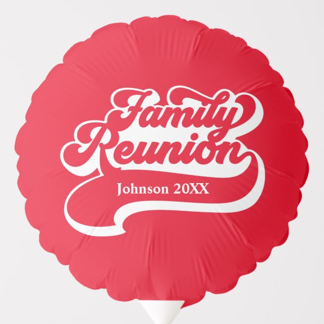 Family Reunion Custom Balloon (Front)