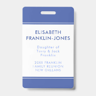Family Reunion Custom Color and Texts Badge