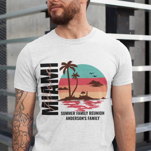 Family Reunion Custom Cruise Summer Beach Vacation T_Shirt