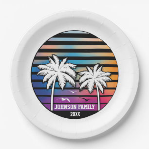 Family Reunion Custom Cruise Vacation Paper Plates