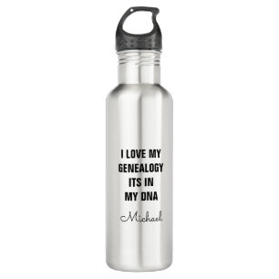Family Reunion Custom DNA Keepsake Stainless Steel Water Bottle