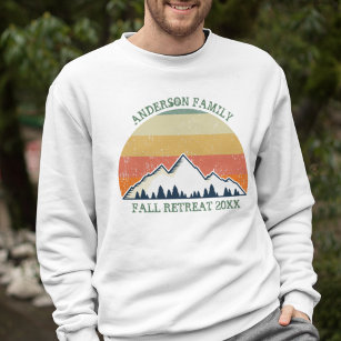 Family Reunion Custom Fall Retreat Cool Sunset Sweatshirt