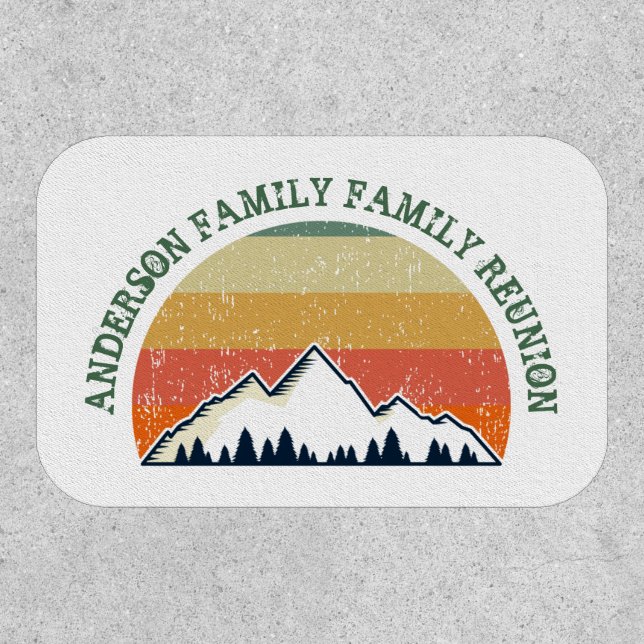 Family Reunion Custom Fall Retreat Sunset Patch (Front)