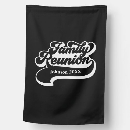Family Reunion Custom House Flag
