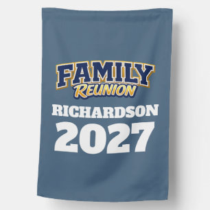 Family Reunion Custom Name Year House Flag