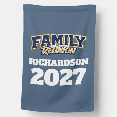 Family Reunion Custom Name Year House Flag