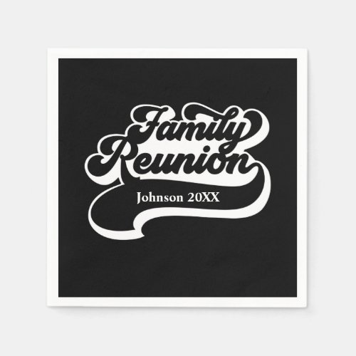 Family Reunion Custom Napkins
