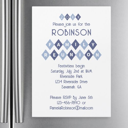 Family Reunion Custom Party Invitation Magnet