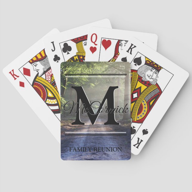 Family Reunion Custom Personalized Playing Cards (Back)