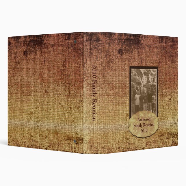 Family Reunion Custom Photo Frame 3 Ring Binder (Background)