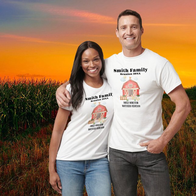 Family Reunion Custom Women's & Men's Family Farm  T-Shirt (Creator Uploaded)