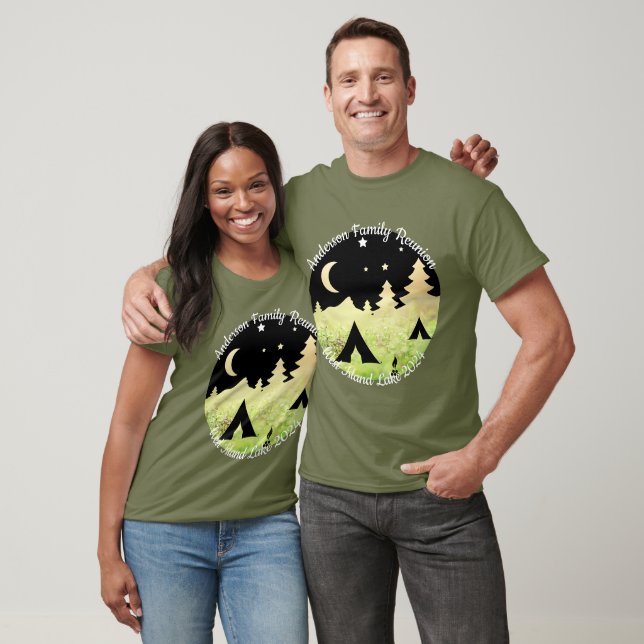 Family reunion customizable camping T-Shirt (Unisex)