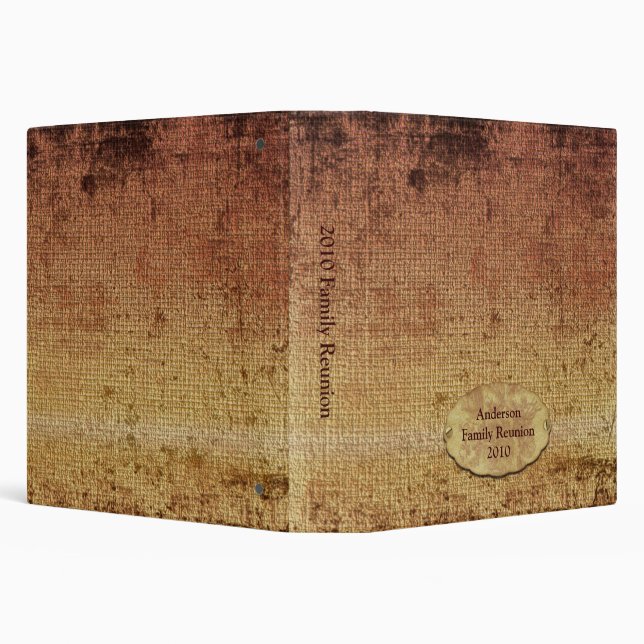 Family Reunion Customizable Photo Album 3 Ring Binder (Background)