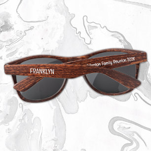 Family Reunion Customized Wood Plastic Sunglasses