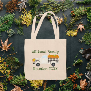 Family Reunion Cute Farm Truck Customized Tote Bag