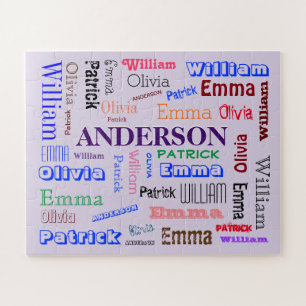 Family Reunion Dazzling Word Cloud Jigsaw Puzzle