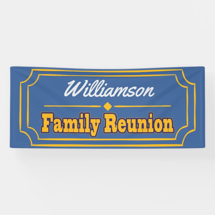 Family Reunion Decoration Banner Zazzle com