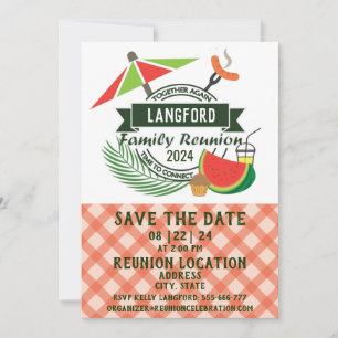 Family reunion design invitation