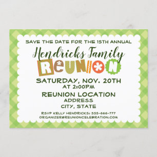 Family Reunion design Invitation