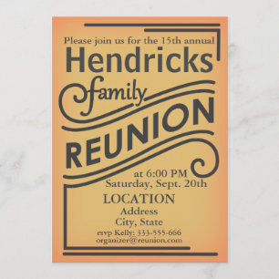 Family Reunion design Invitation