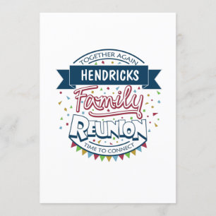 Family reunion design invitation