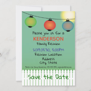 Family Reunion design Save The Date