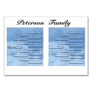 Family Reunion Dinner Table Card