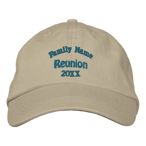 Family Reunion Embroidered Baseball Cap