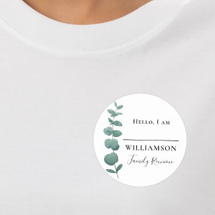 Family Reunion Eucalyptus Name Tag