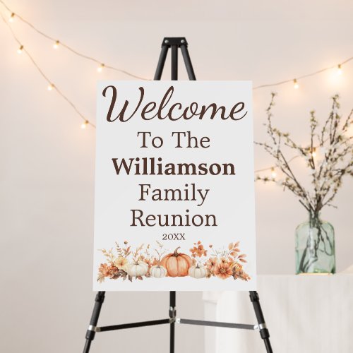 Family Reunion Fall Autumn Thanksgiving Invitation