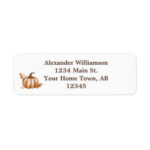 Family Reunion Fall Autumn Thanksgiving Invitation Label